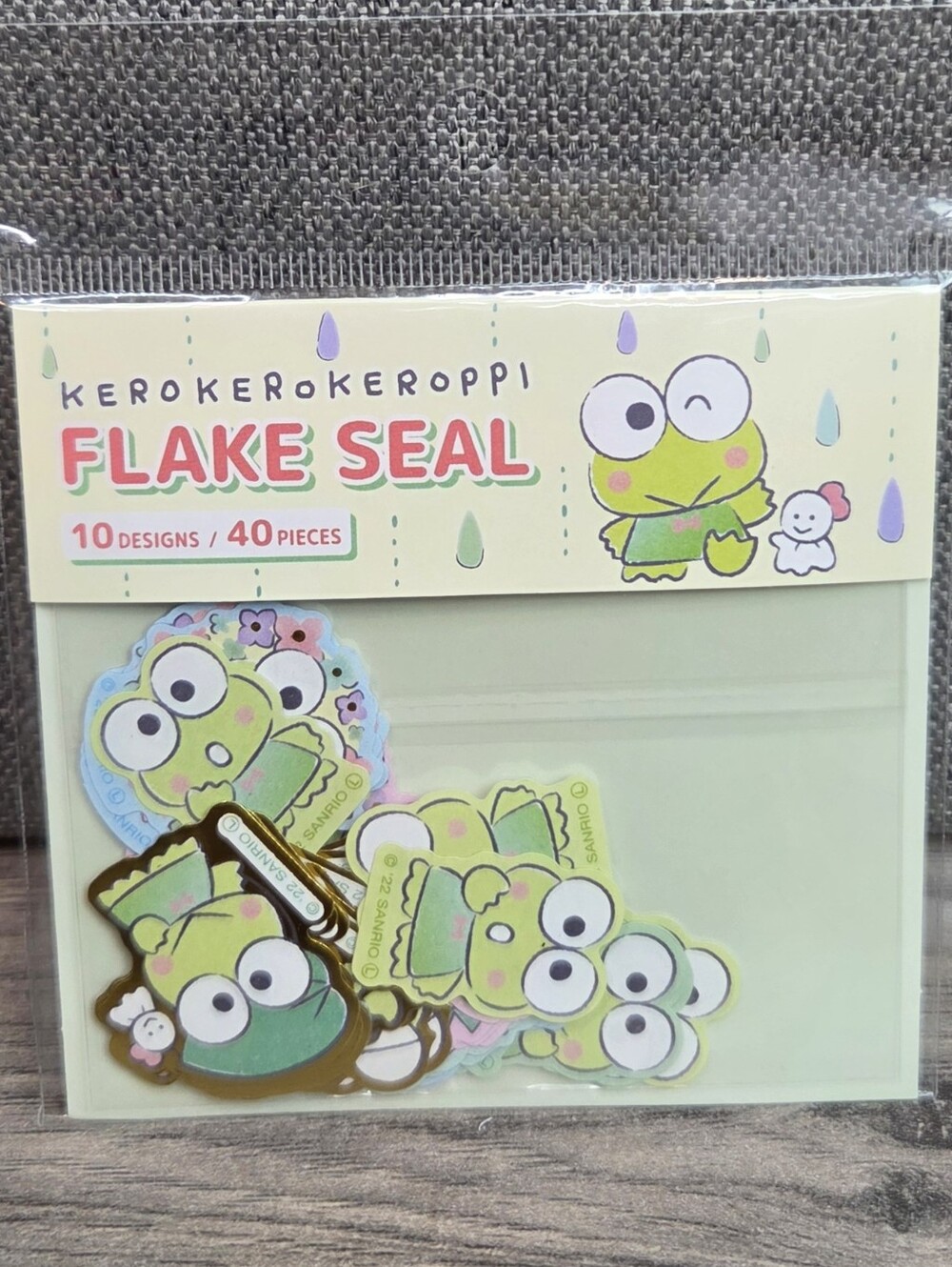 Sanrio Keroppi Flake Seal 40pc Japanese Kawaii Stickers
